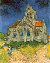 Haga click para ver la imagen ampliada 1890 l'eglise d'auvers sur oise.jpg